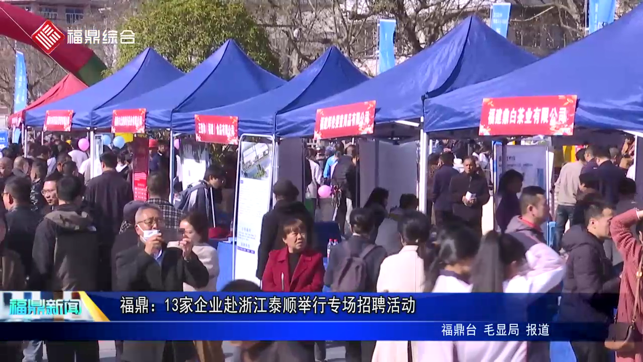 电游平台：13家企业赴浙江泰顺举行专场招聘活动